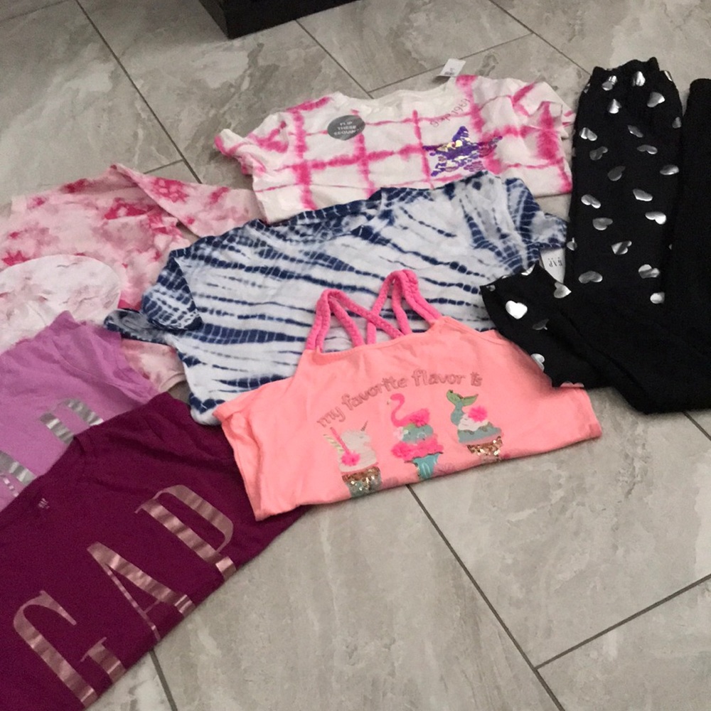 GAP Girls Tops and Bottoms Bundle of 8 Pieces | XL 12